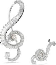 Swarovski x Ariana Grande Asymmetric Music-Inspired Clip Earrings