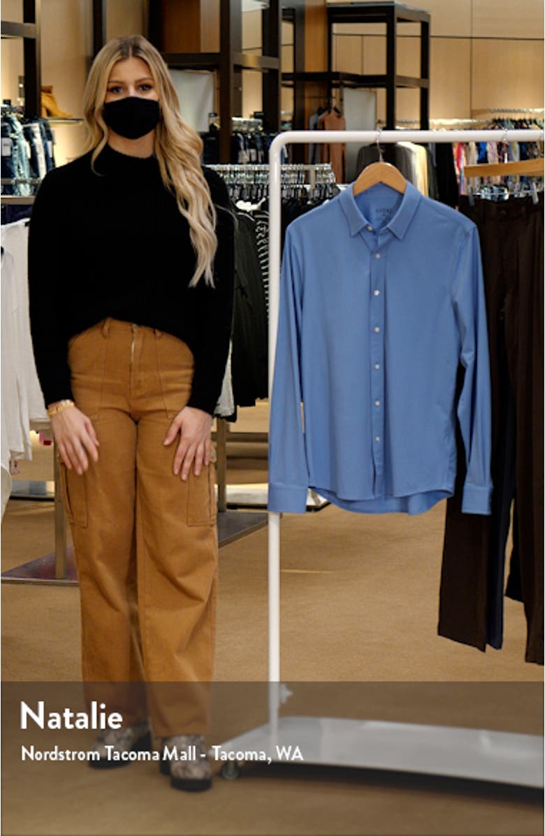 Commuter Herringbone Button-Up Shirt, sales video thumbnail