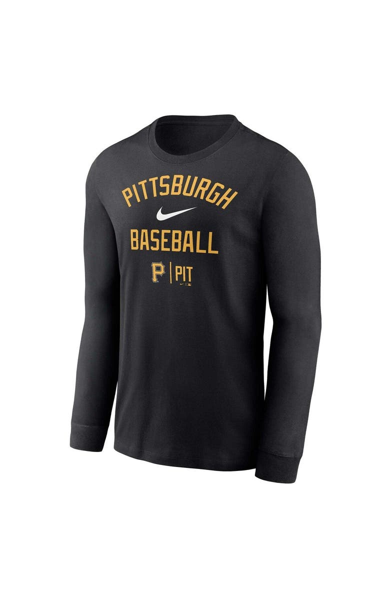 Nike Men's Nike Black Pittsburgh Pirates Tri Code Diamond Long Sleeve T-Shirt, Alternate, color, 