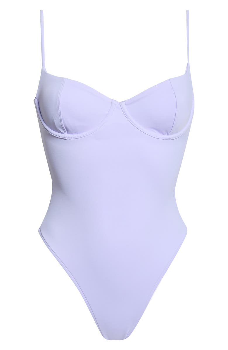 PacSun Malia One-Piece Swimsuit, Main, color, Lavender