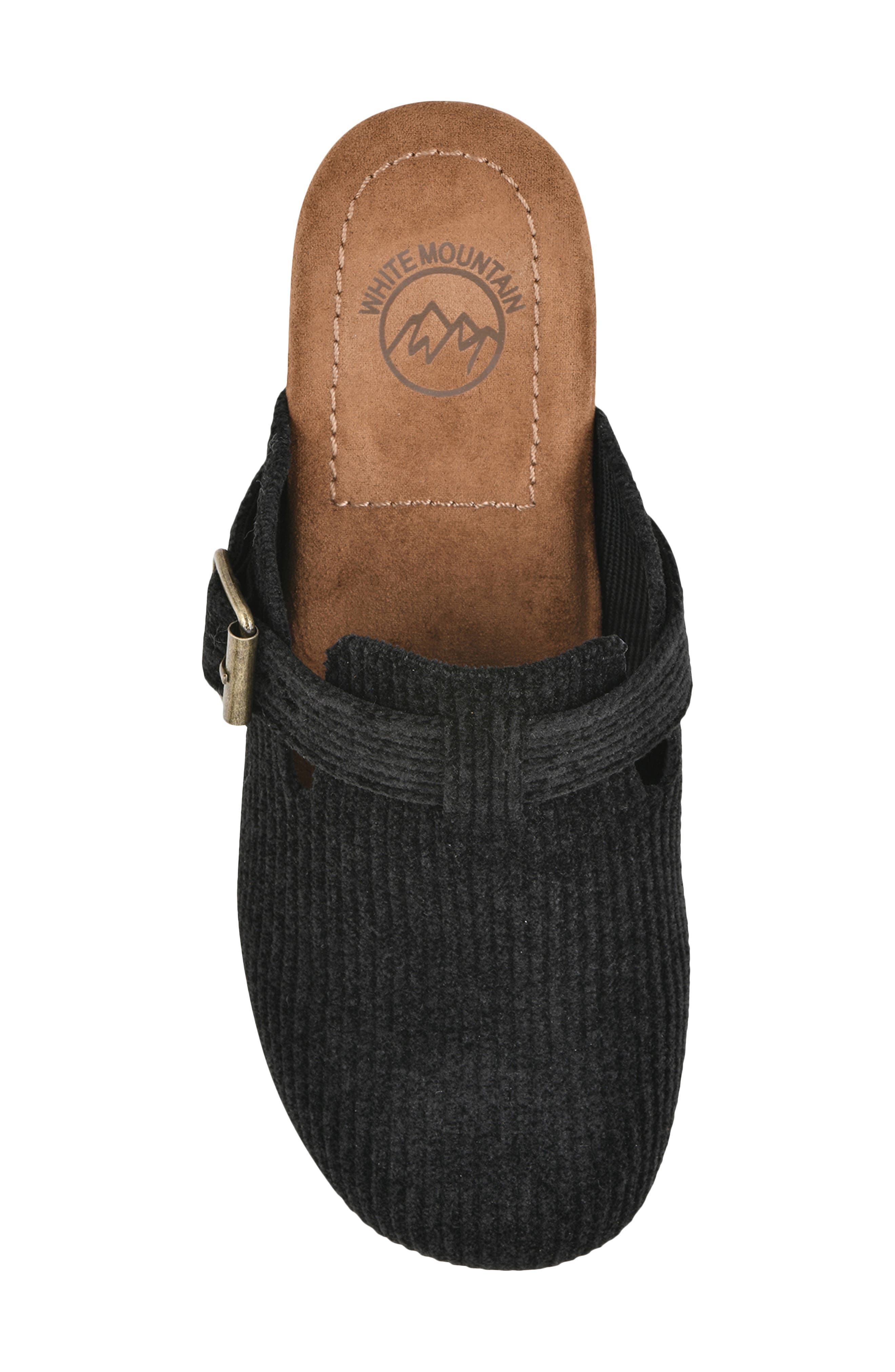 Bistro Platform Clog, Alternate, color, BLACK/ FABRIC