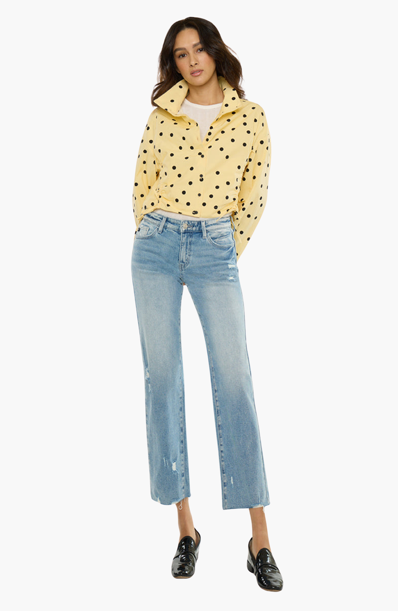 KanCan Alice Essentials Mid Rise True Straight Jeans, Alternate, color, Mid-Dark Wash