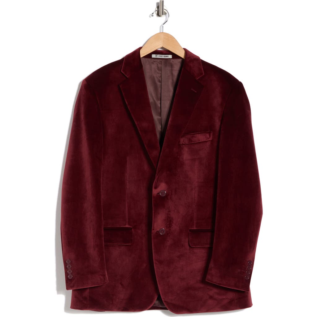 Zegarie Velvet Sport Coat In Red
