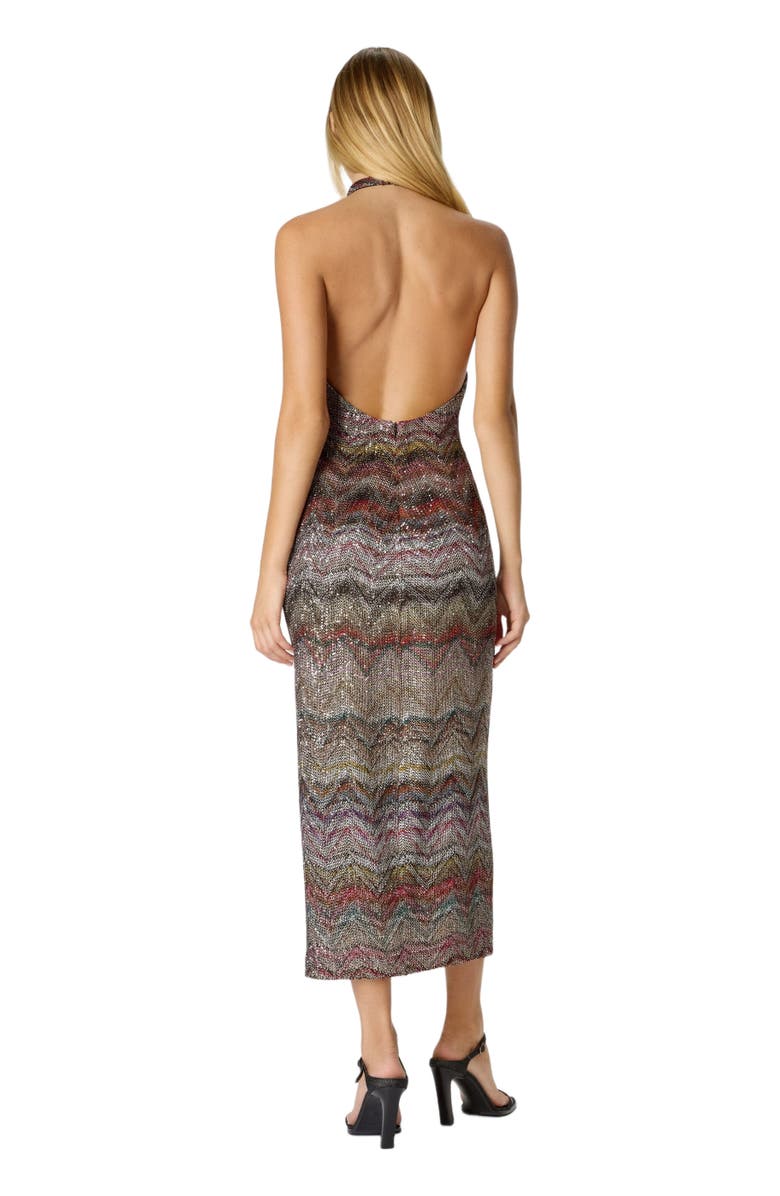 Missoni Midi Dress With Halter Neck, Alternate, color, Multicoloured