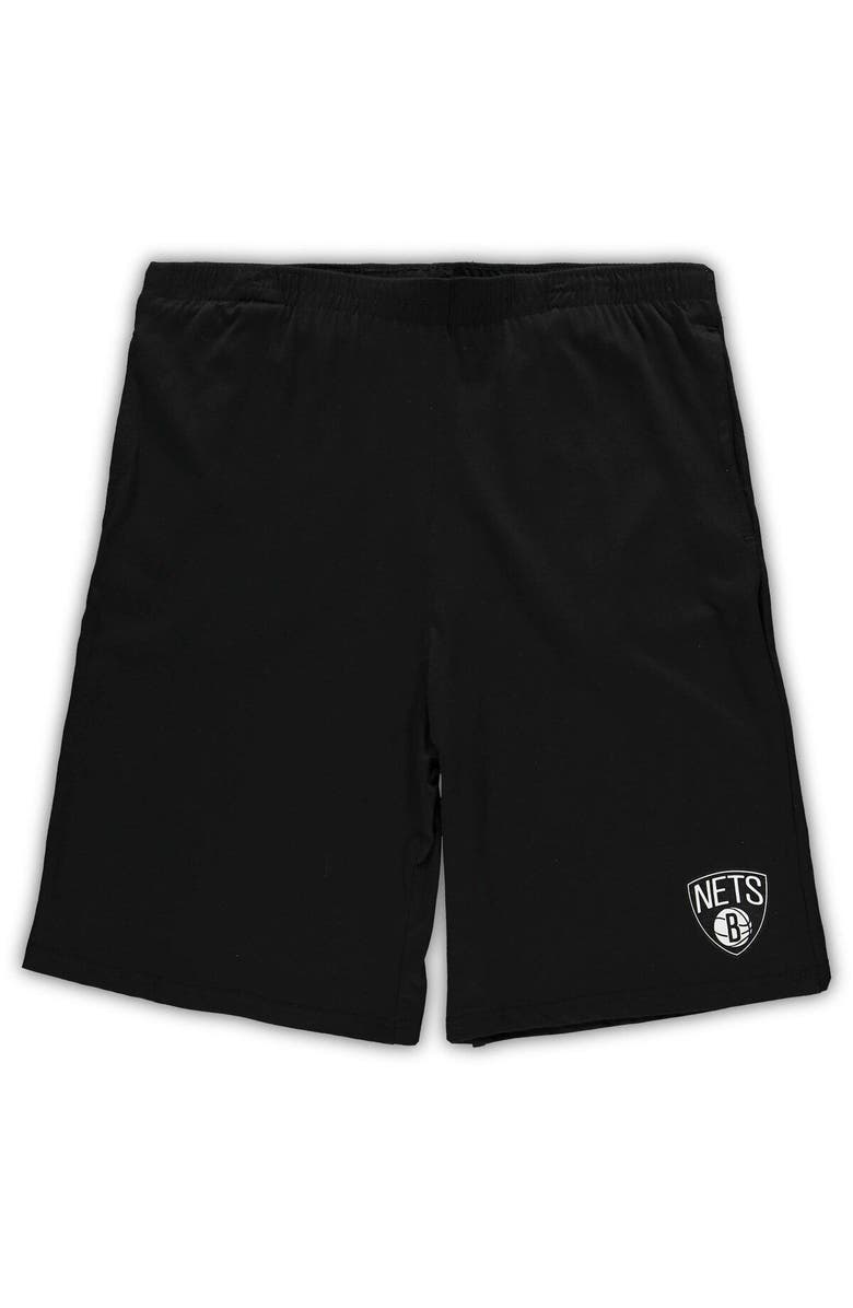 CONCEPTS SPORT Men's Concepts Sport Heathered Gray/Black Brooklyn Nets Big & Tall T-Shirt & Shorts Sleep Set, Alternate, color, Heather Gray