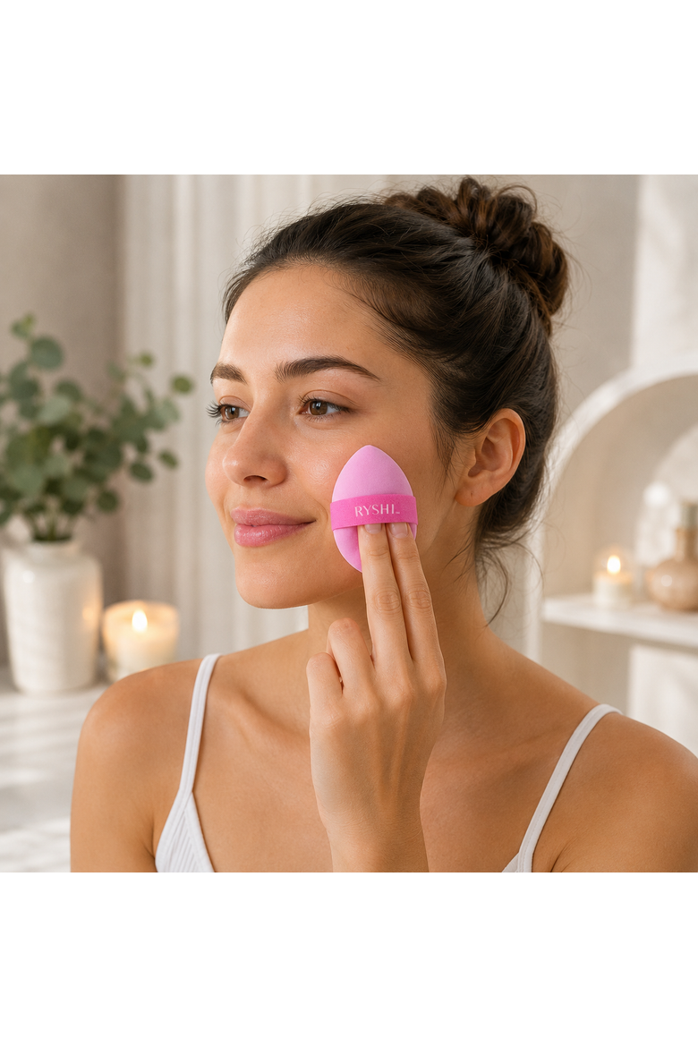 Reversible Sponge For Applying & Blending, Alternate, color, Pink