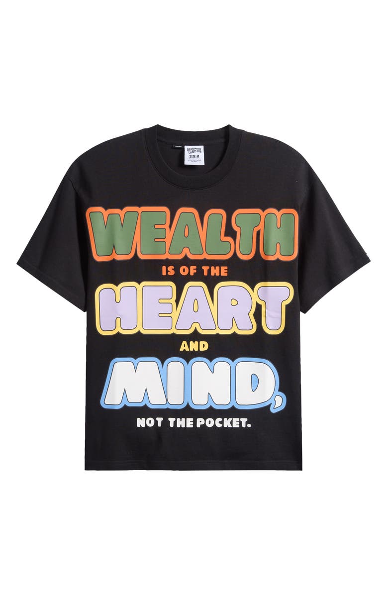 Billionaire Boys Club Wealth, Heart & Mind Crop Graphic T-Shirt, Alternate, color, Black