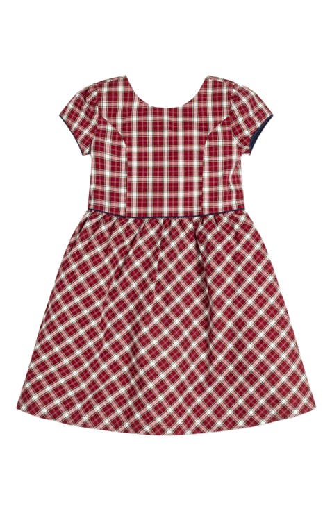 Girls' Organic Short Sleeve Schoolgirl Dress, Toddler