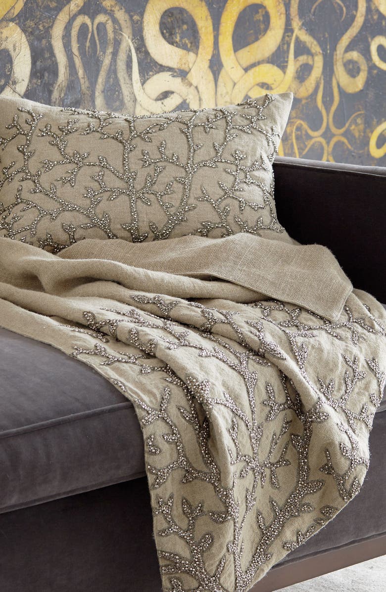 Michael Aram Tree Of Life Beaded Throw, Alternate, color,