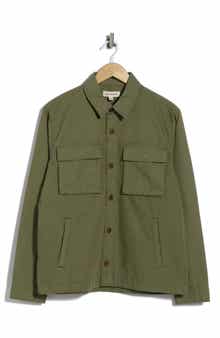 Utility Cotton Canvas Overshirt