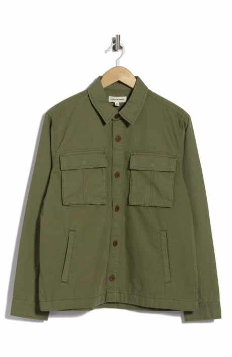 Utility Cotton Canvas Overshirt