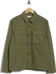 Lucky Brand Utility Cotton Canvas Overshirt