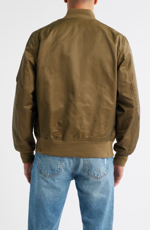 Schott Nyc Ma-1 Water Repellent Reversible Jacket In Green