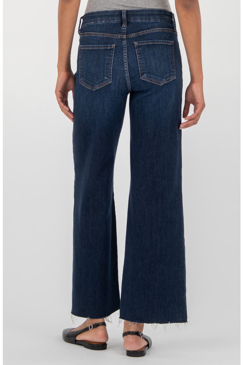 Meg High Waist Raw Hem Wide Leg Jeans, Alternate, color, INNOXIOUS W/DAR