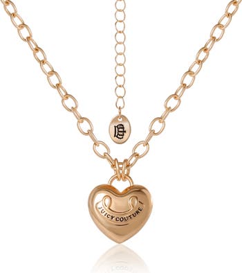 Juicy Couture Gold-Tone Heart Pendant Necklace Nordstrom