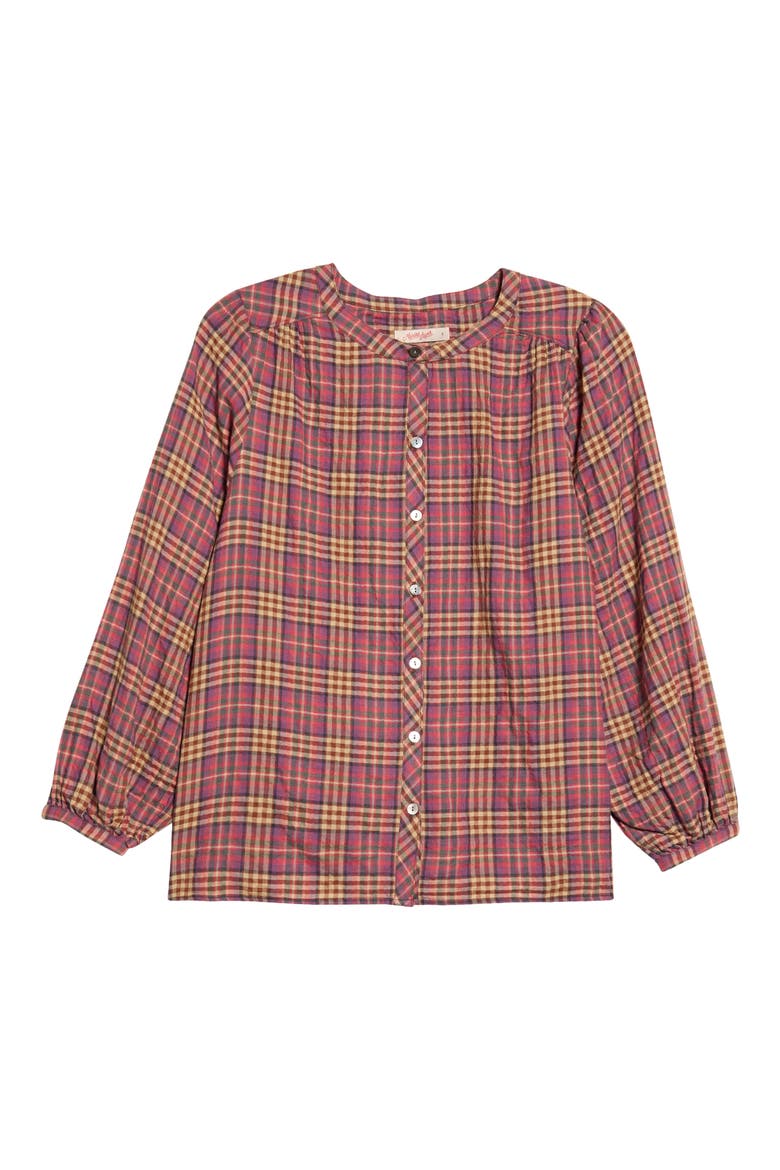 Millie Check Top, Main, color, AUTUMN PLAID