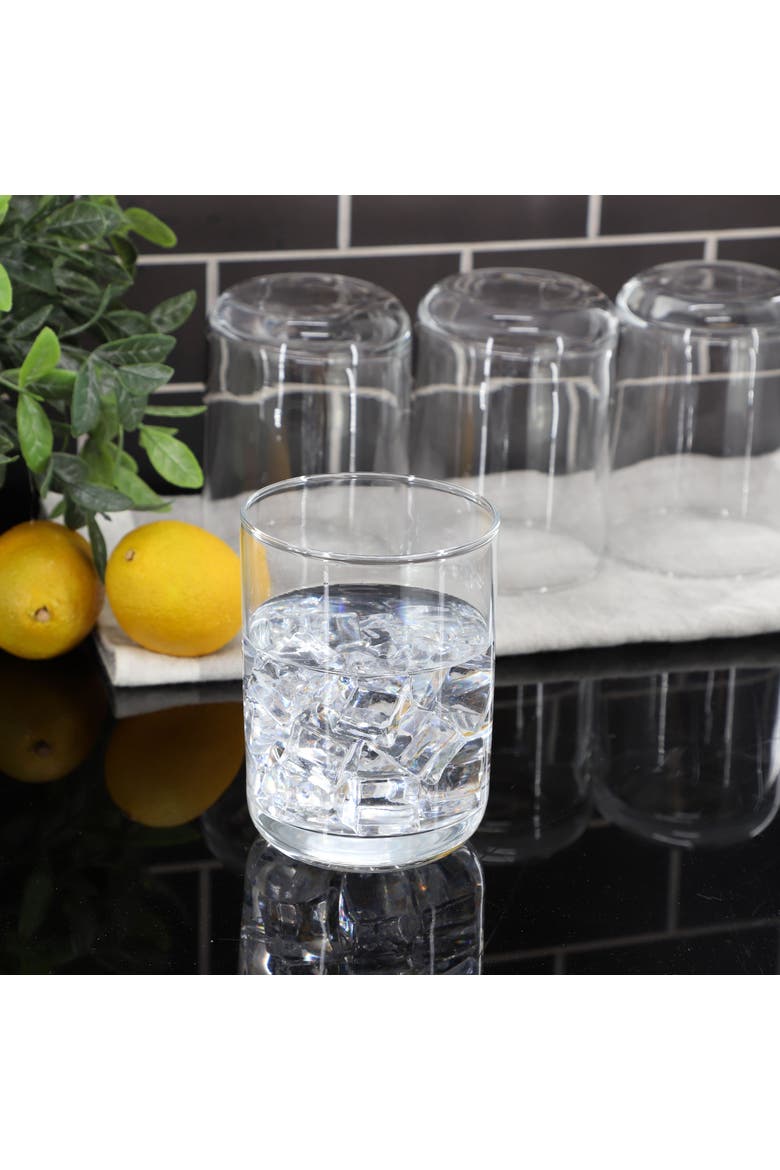 4 Piece 15 Ounce Double Old Fashioned Clear Glass Set, Alternate, color, Clear
