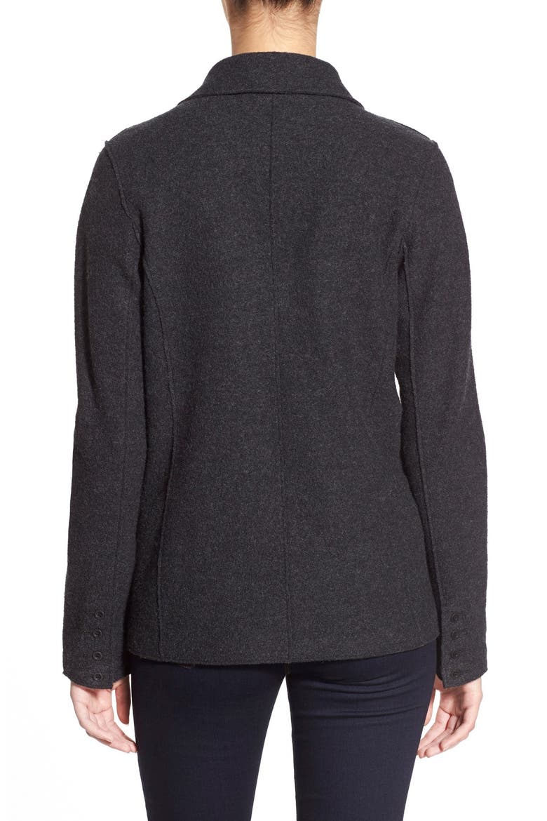 Notch Collar Merino Wool Jacket, Alternate, color, CHARCOAL