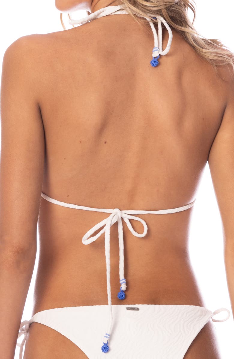 Maaji Zebra Frost Balmy Reversible Bikini Top, Alternate, color, 