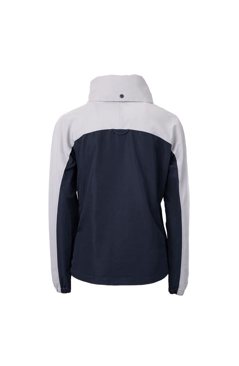 Cutter & Buck Women's Cutter & Buck Navy/Gray Binghamton Rumble Ponies Charter Eco Recycled Half-Zip Anorak Jacket, Alternate, color, 