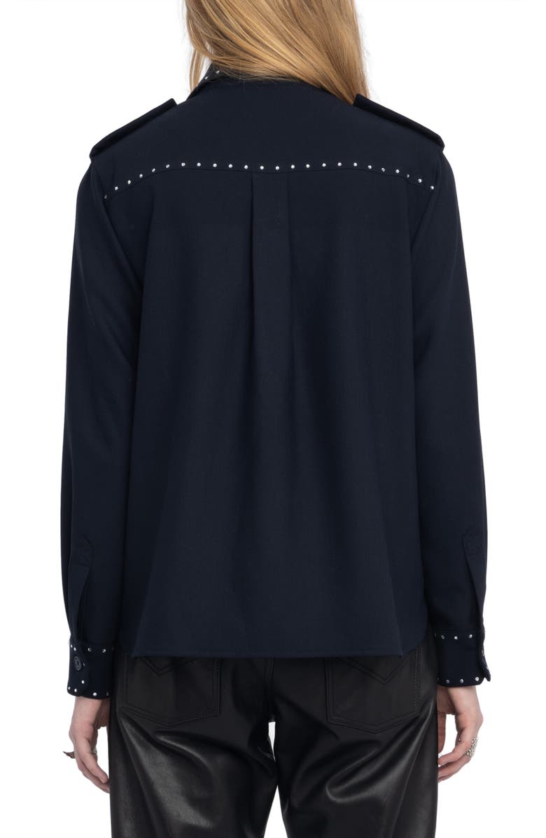 Zadig & Voltaire Stud Shirt, Alternate, color, 