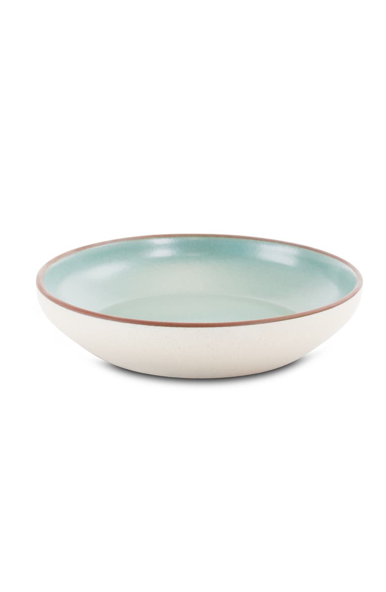 Gibson Elite Contempo Classic 16 Piece Round Terracotta Dinnerware Set, Alternate, color, Green