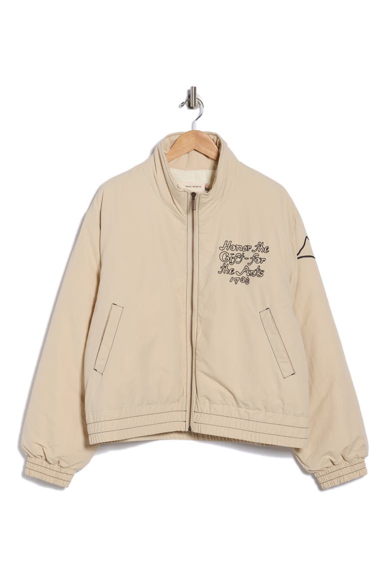 Honor Puff Jacket, Alternate, color, SAND