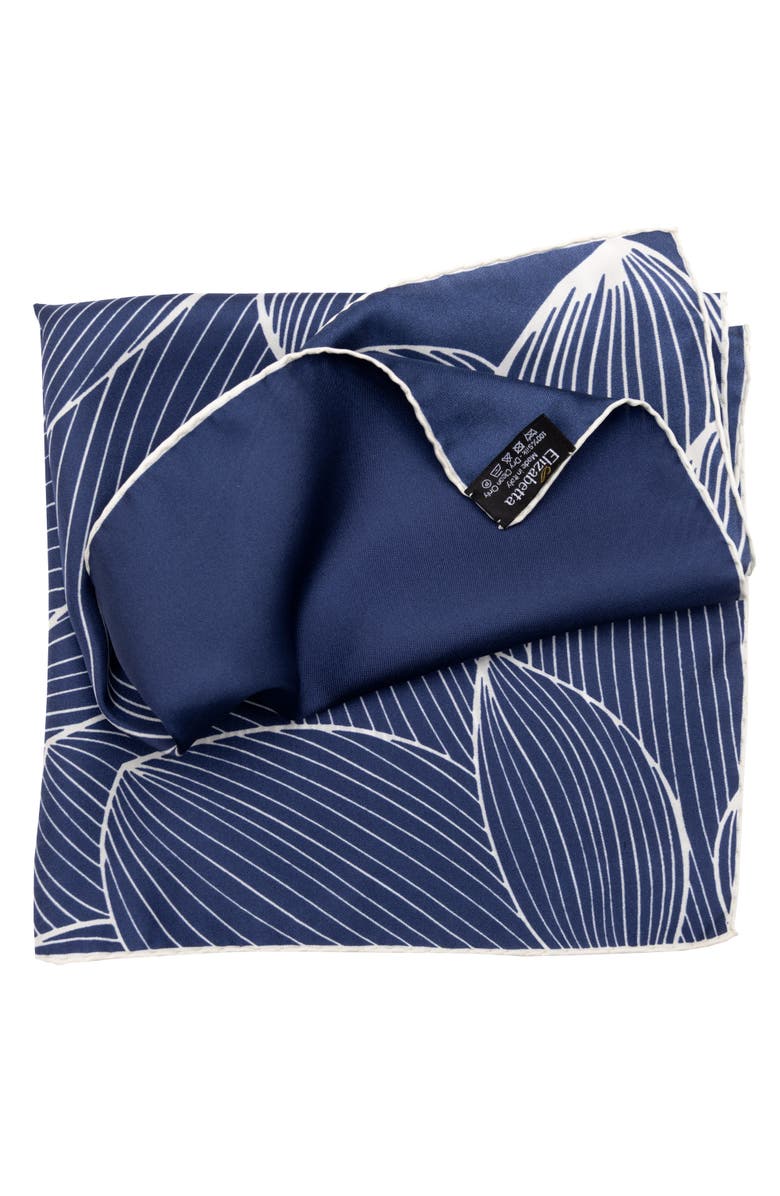 Elizabetta Fior di Loto - Silk Bandana, Alternate, color, Blue