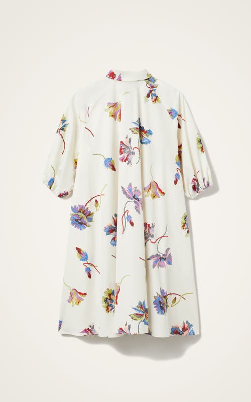 La Doublej Sunburst Dress Infiorata White In White