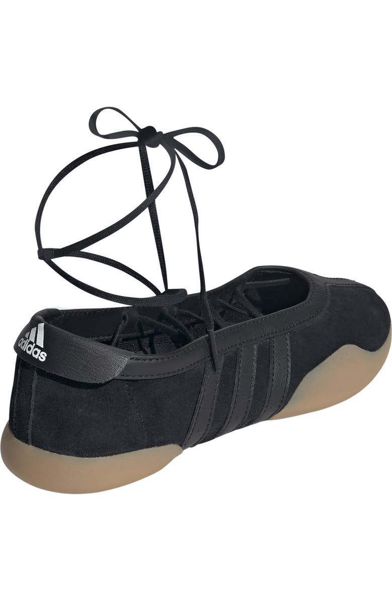 adidas Taekwondo Mei Ballet Flat, Alternate, color, Black/ White/ Gum
