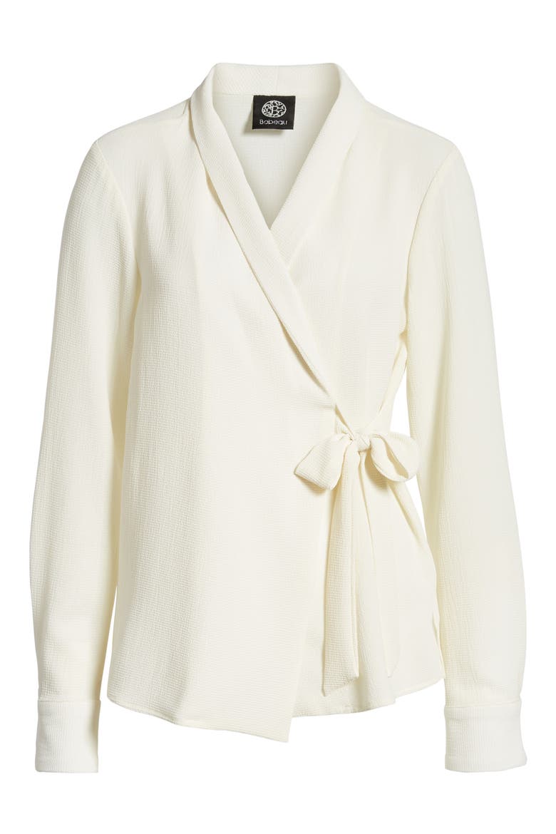 Side Tie Wrap Top, Alternate, color, IVORY