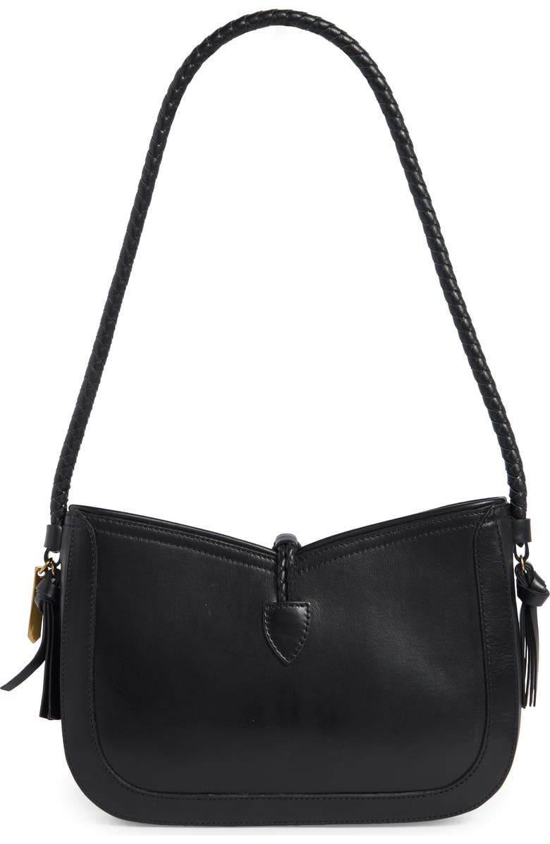 Isabel Marant Vigo Calfskin Leather Baguette Shoulder Bag, Alternate, color,
