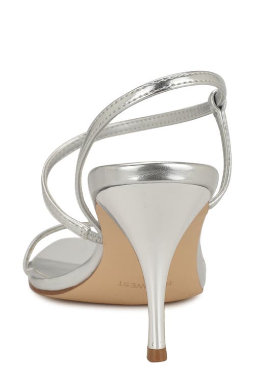Nine West Cakely 3 Sandal In Silver