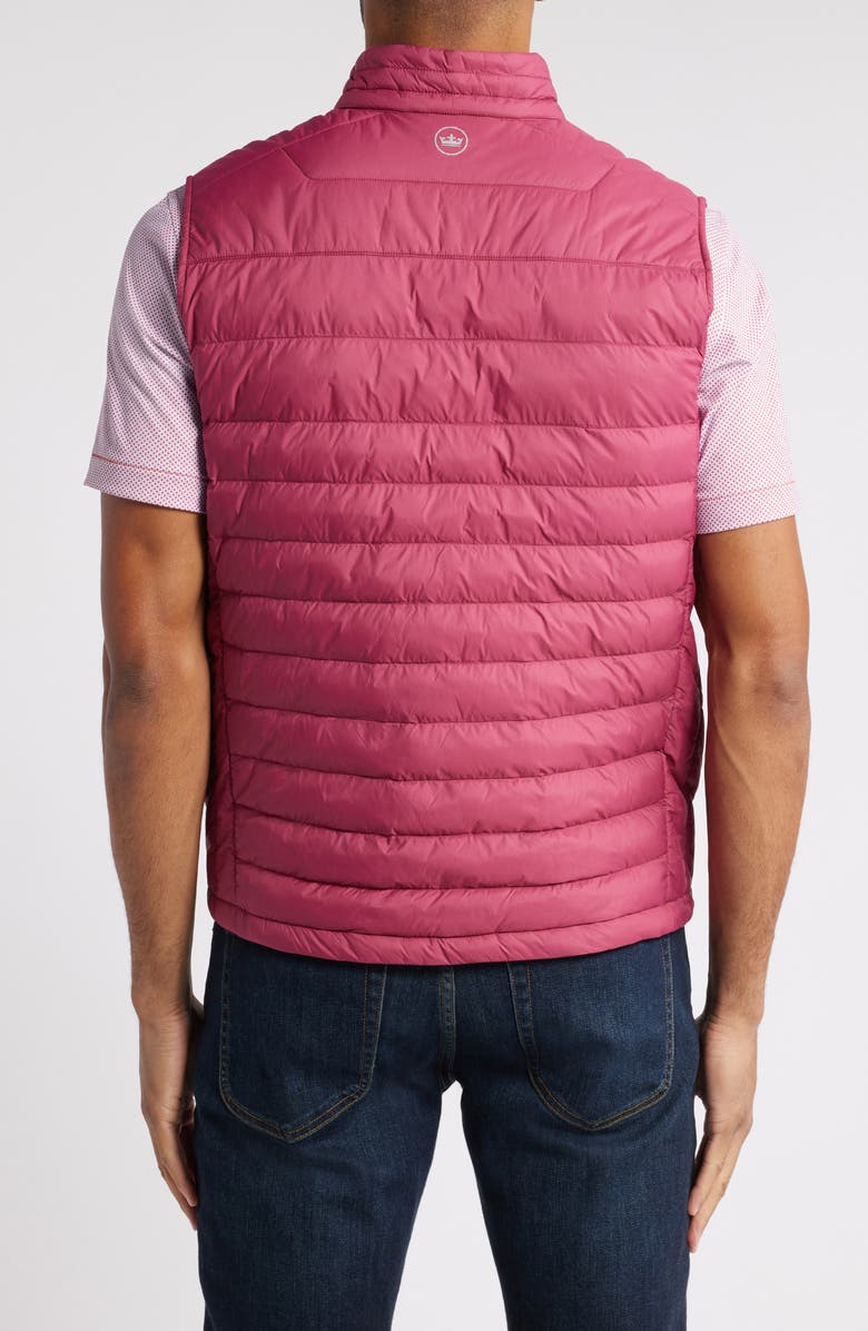 Peter Millar All Course Quilted Vest, Alternate, color, Pomegranate
