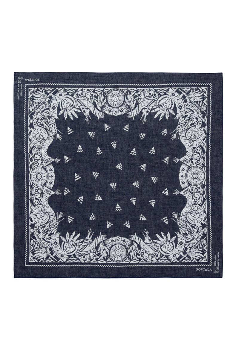 Cotton "Apach" Bandana, Main, color, BLUE