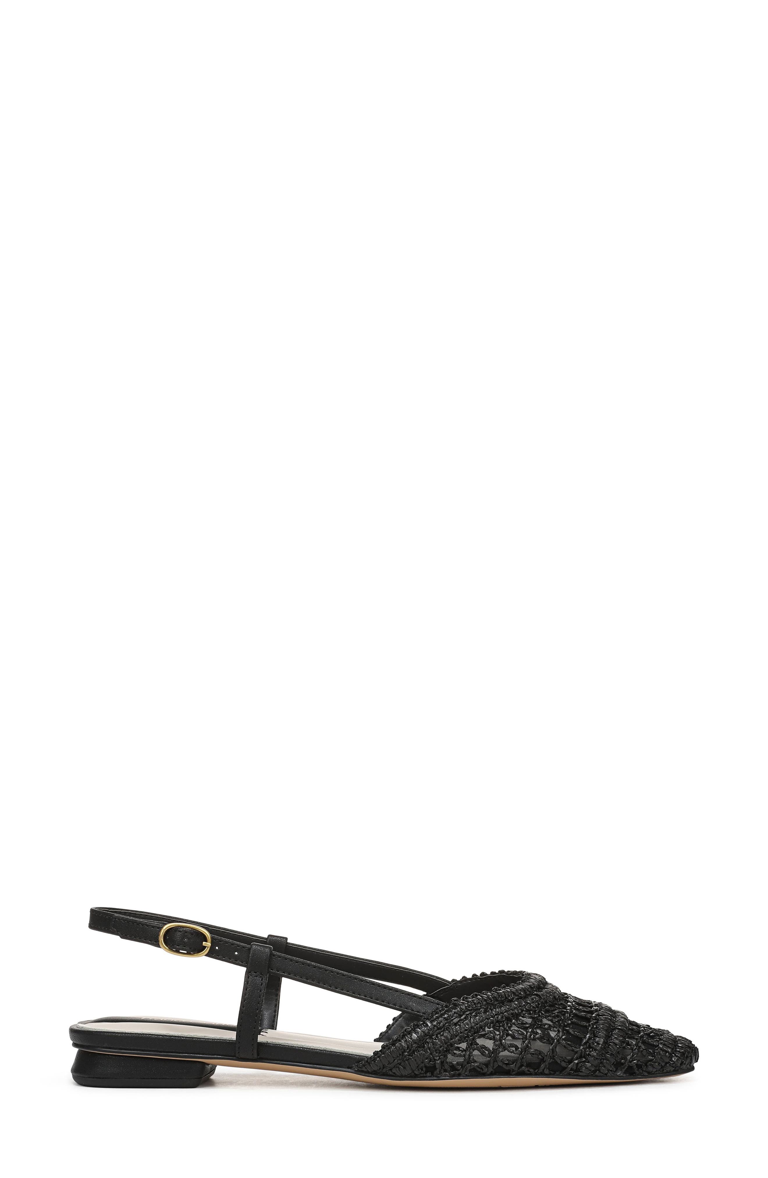 Franco Sarto Riona Slingback Flat, Alternate, color, Black