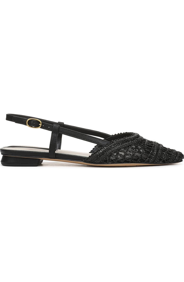 Franco Sarto Riona Slingback Flat, Alternate, color, Black