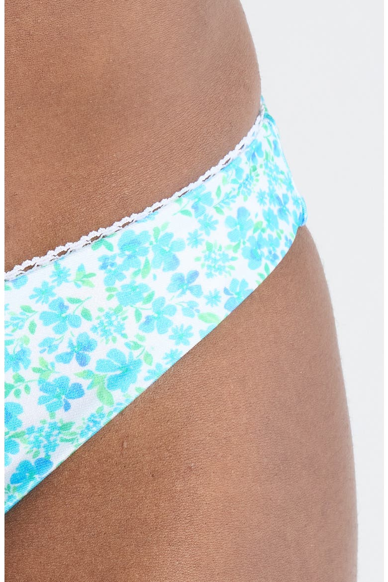 Decorative High Cut Bikini Bottoms, Alternate, color, OCEAN AURA