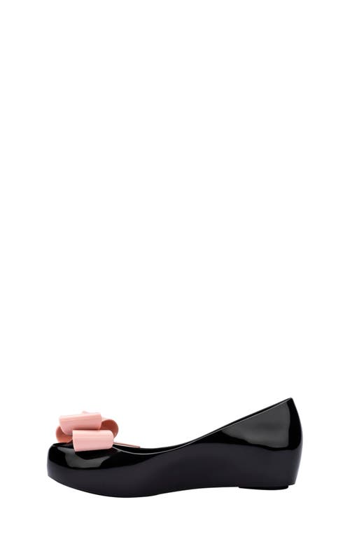 Mini Melissa Kids' Ultragirl Classic Flat In Black