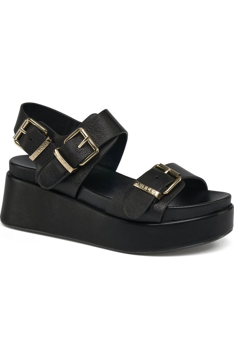 JSlides Footwear Brooke Sandal, Main, color, Black
