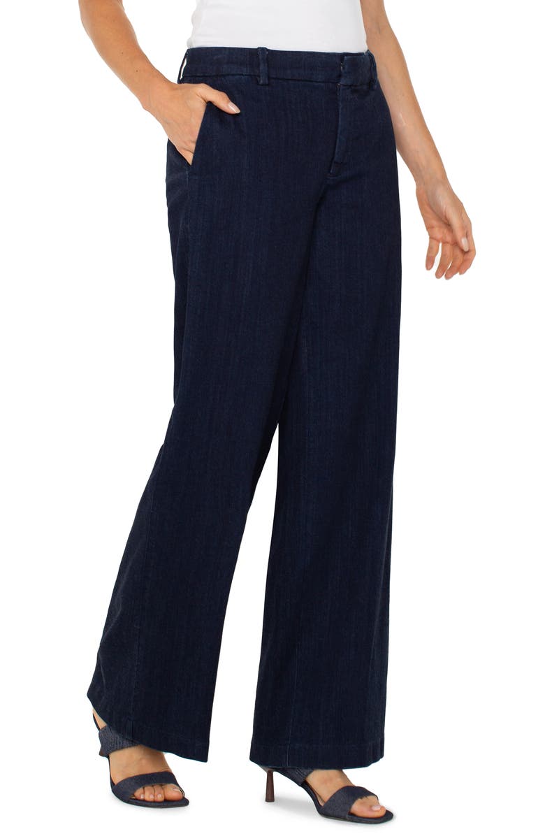 Liverpool Los Angeles Kelsey Wide Leg Denim Trousers, Alternate, color, 