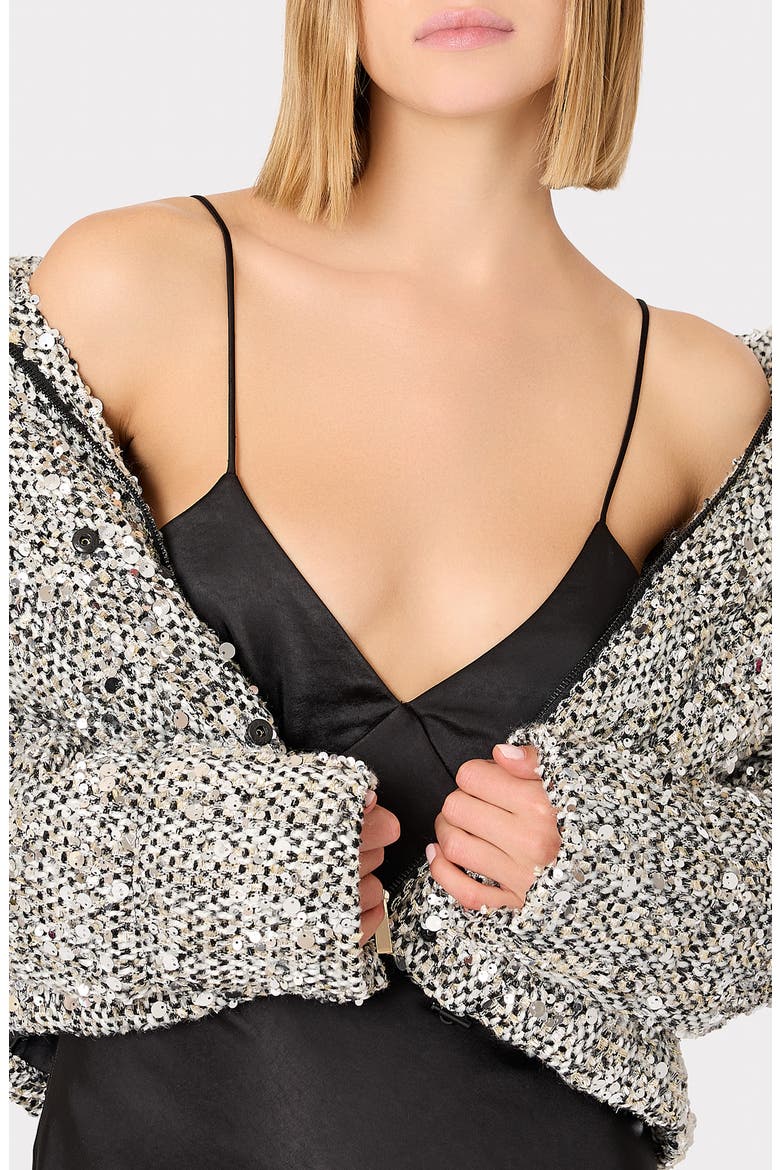 Hayes Sequin Tweed Jacket, Alternate, color, BLACK MULT
