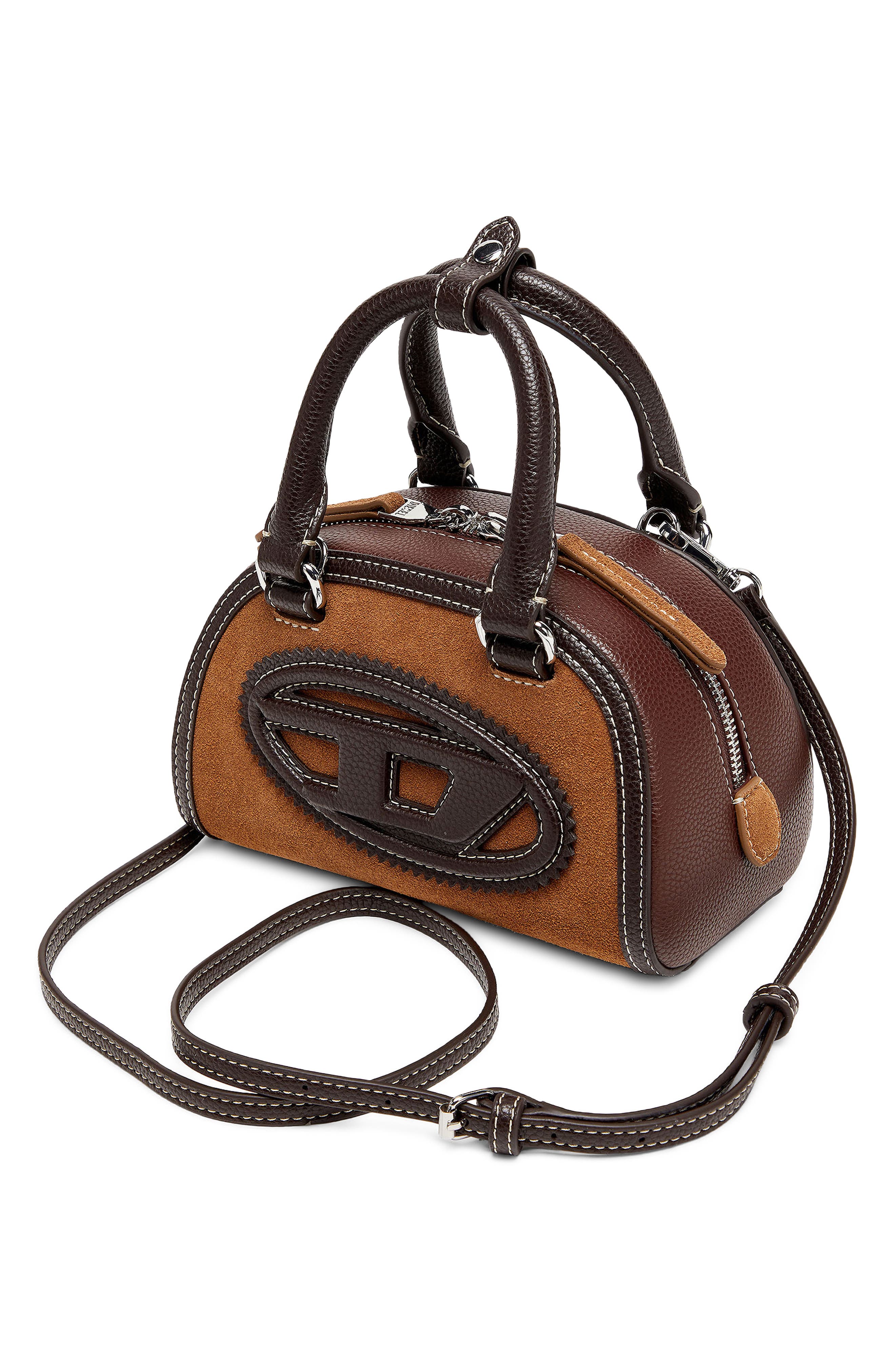Mini 1DR Dome Crossbody Bag, Alternate, color, CHOCOLATE