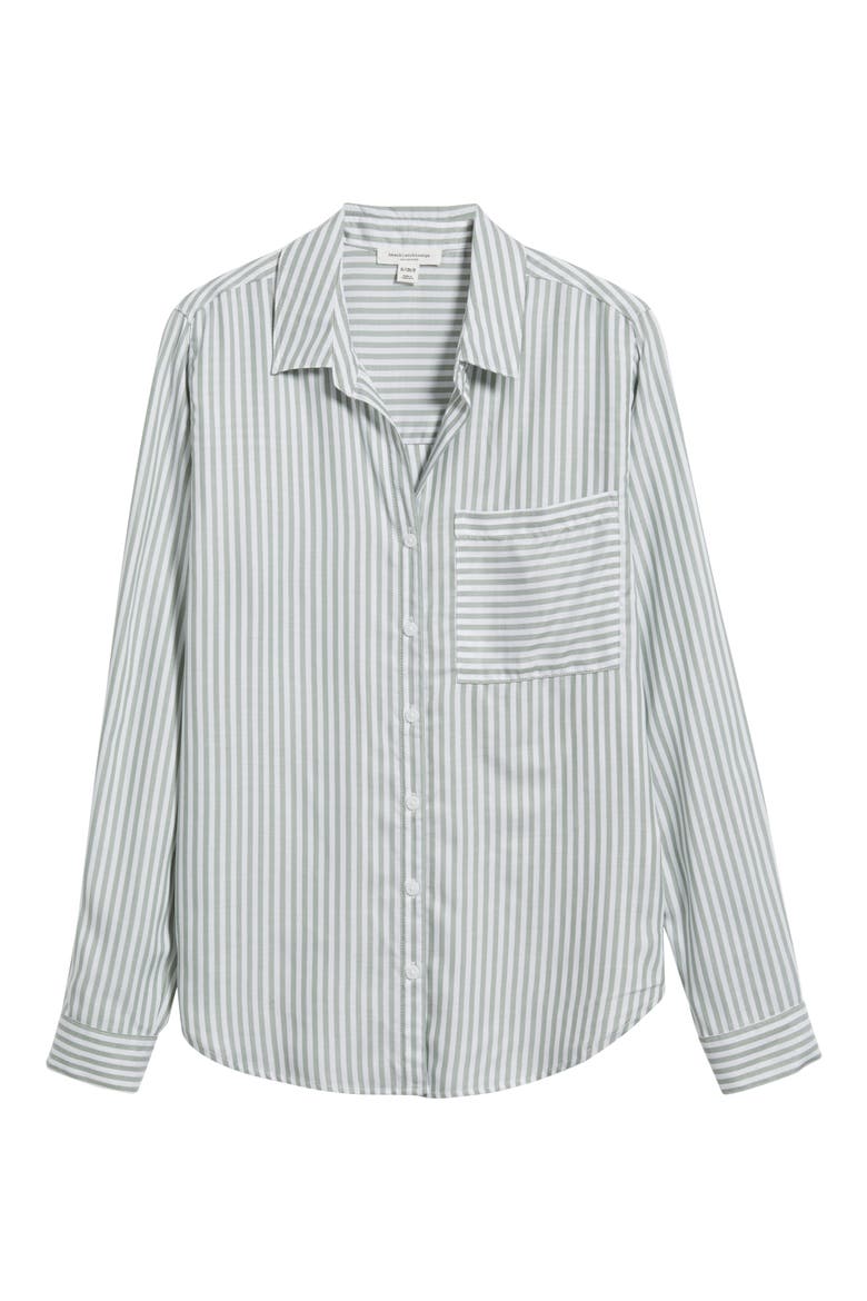 Eden Long Sleeve Button-Up Shirt, Alternate, color, KALE