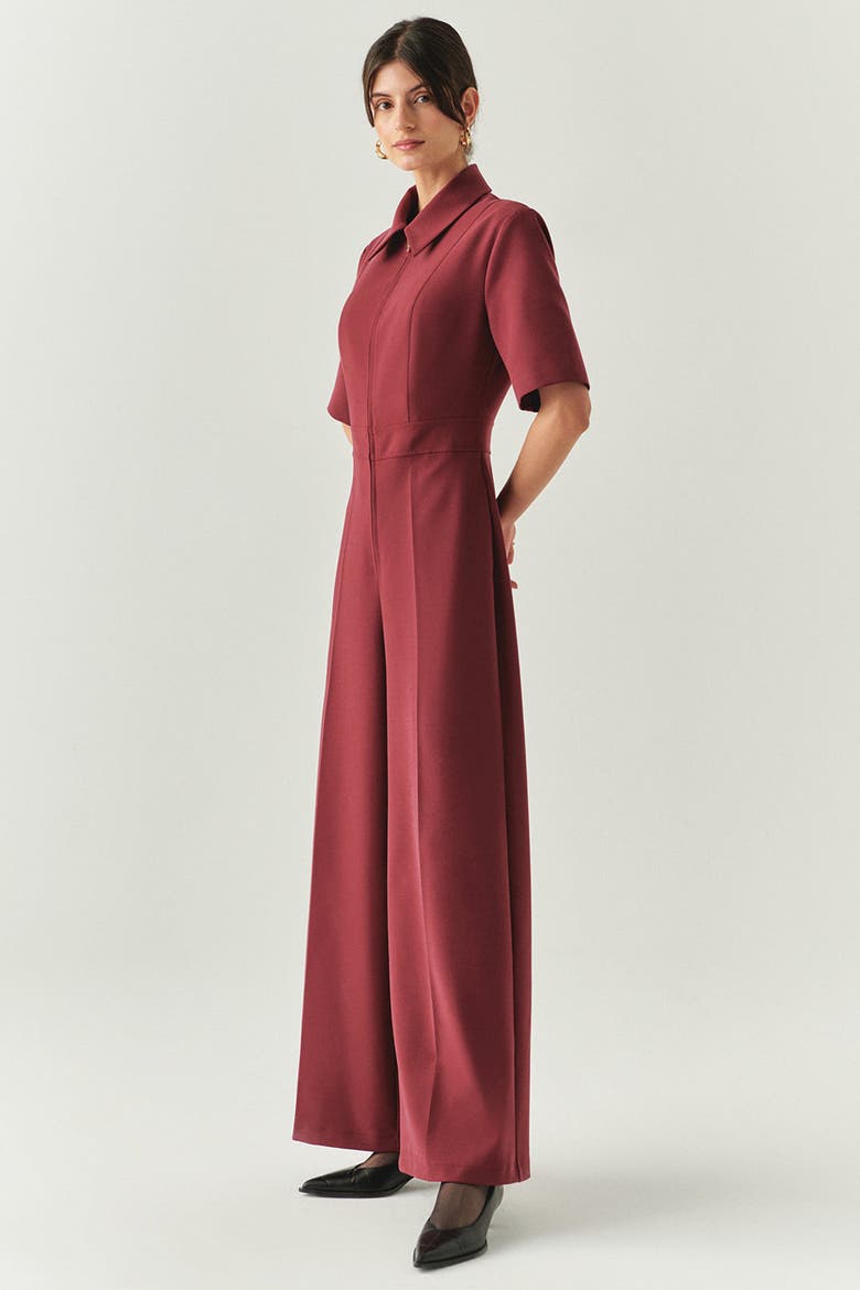 Valery Jumpsuit, Alternate, color, Dark Red