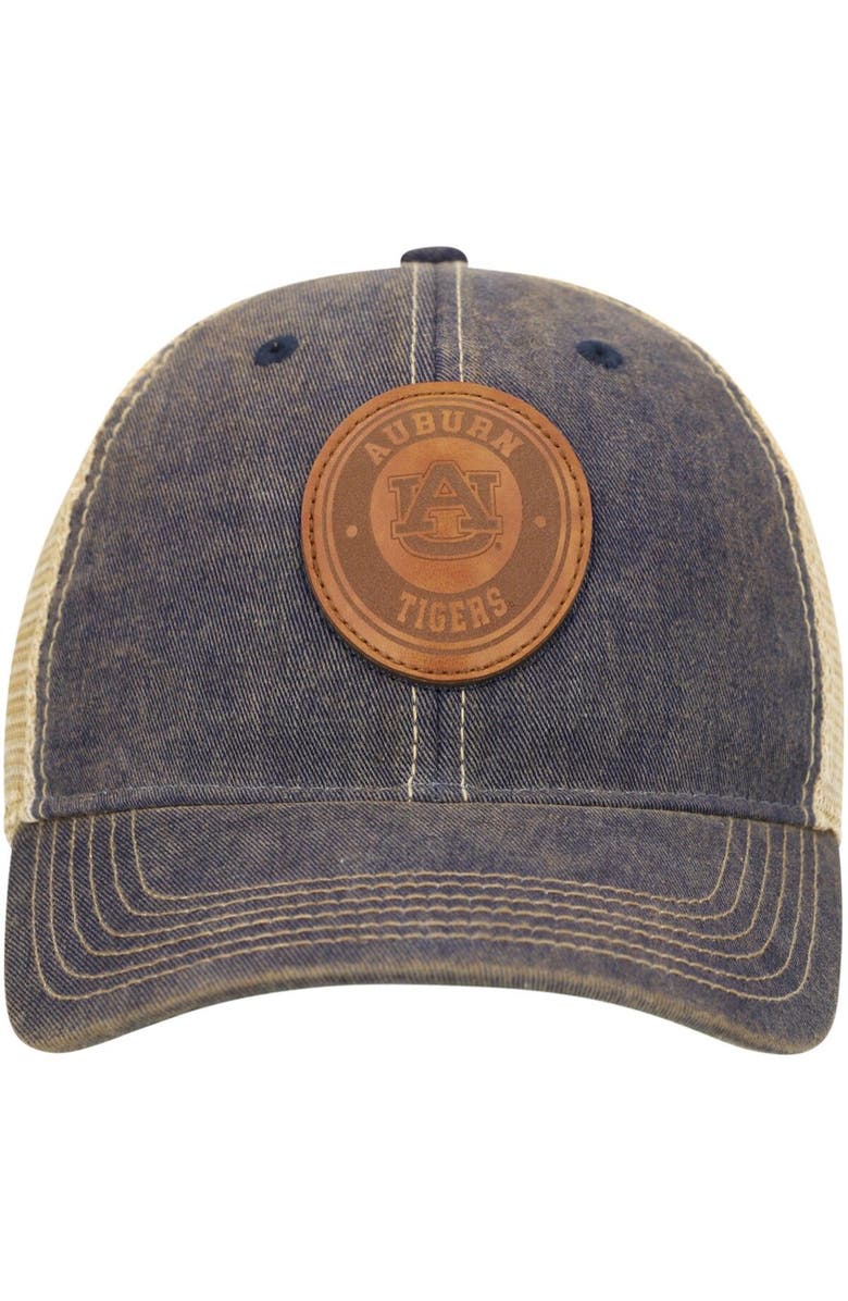 LEGACY ATHLETIC Men's Navy Auburn Tigers Target Old Favorite Trucker Snapback Hat, Alternate, color, 