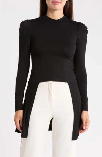 Mock Neck Cutout Tunic