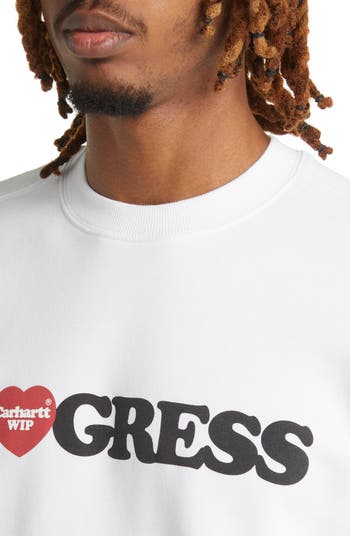 Carhartt Work In Progress I Heart Progress Cotton Sweatshirt