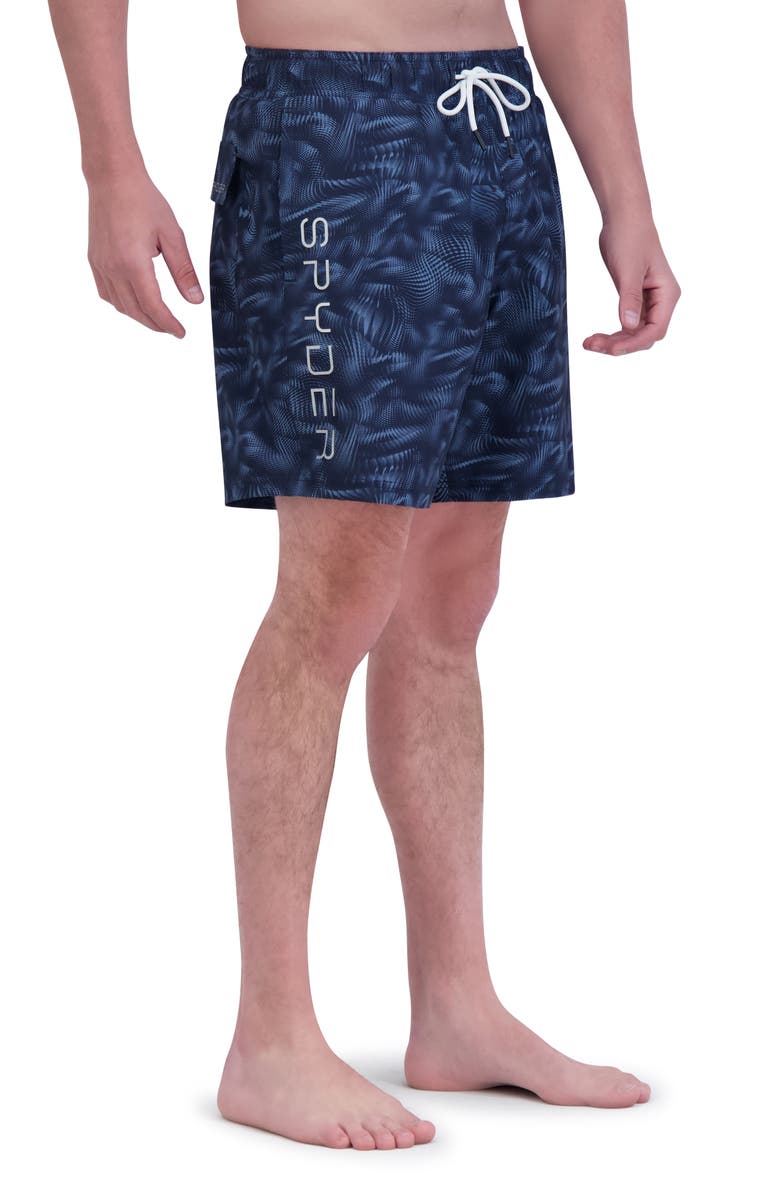 Spyder 7-Inch Volley Swim Shorts, Alternate, color, Dress Blue