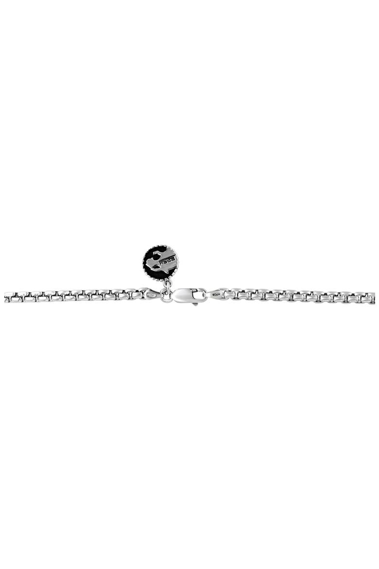 Sterling Silver Diamond Chain Link Necklace - 0.10ct, Alternate, color, SILVER